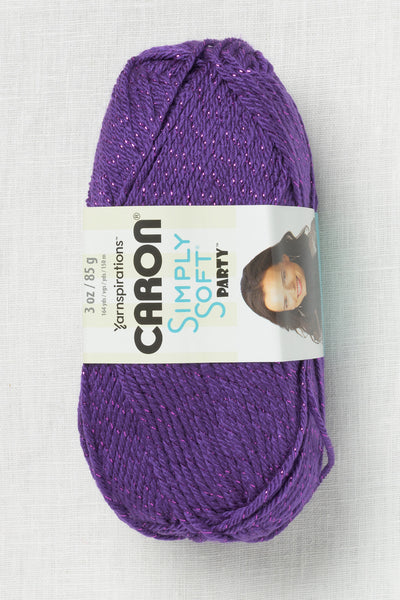 Caron Simply Soft Party Purple Sparkle