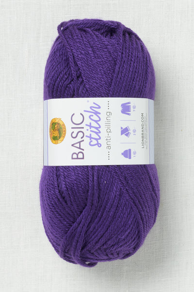 Lion Brand Basic Stitch Anti Pilling 147B Purple