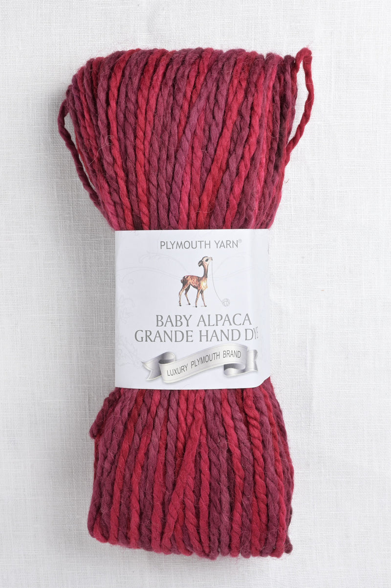 Plymouth Baby Alpaca Grande Hand Dye 38 Deep Red Mix