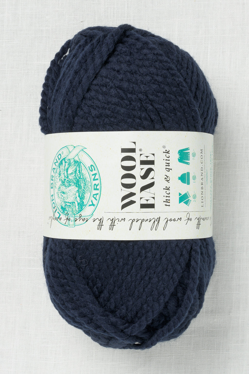 Lion Brand Wool Ease Thick & Quick 110 Navy (170g)