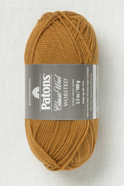 Patons Classic Wool Worsted Brown Mustard