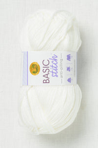 Lion Brand Basic Stitch Anti Pilling 100 White