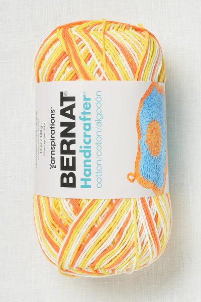 Bernat Handicrafter Cotton Prints and Ombres 340g Creamsicle