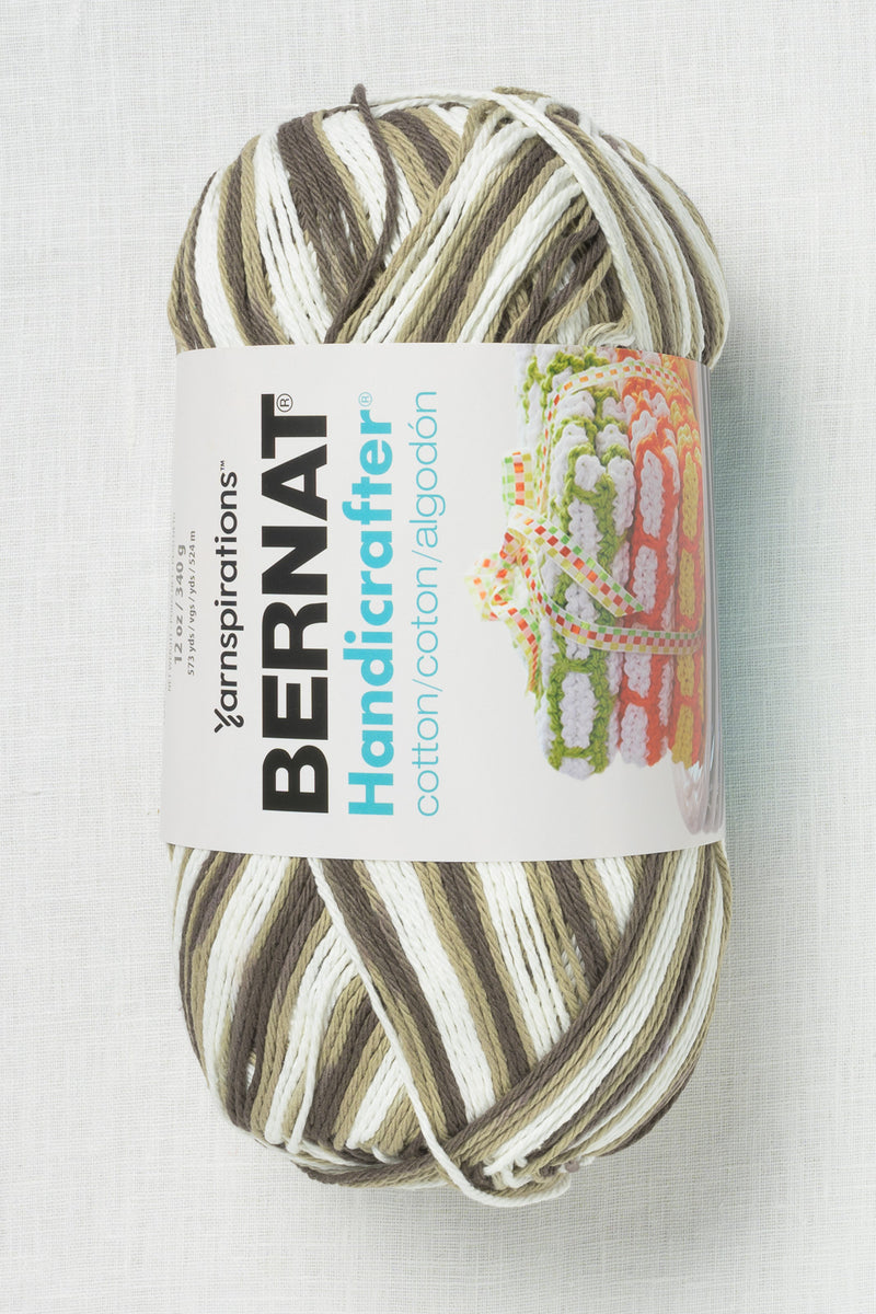 Bernat Handicrafter Cotton Prints and Ombres 340g Chocolate