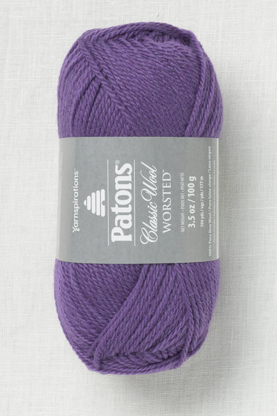 Patons Classic Wool Worsted Gray Plum