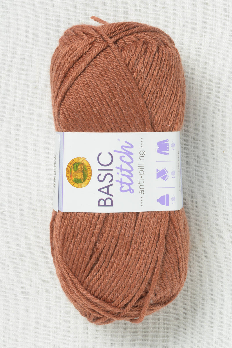 Lion Brand Basic Stitch Anti Pilling 408F Russet Heather