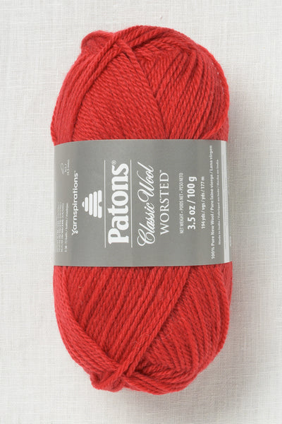 Patons Classic Wool Worsted Scarlet