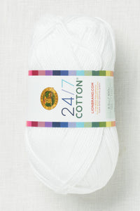 Lion Brand 24/7 Cotton  100 White