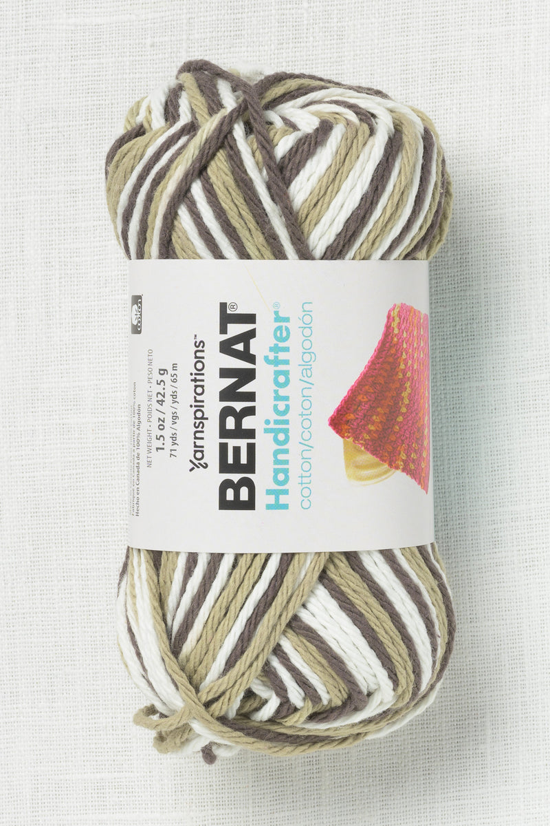 Bernat Handicrafter Cotton Prints and Ombres 42g Chocolate