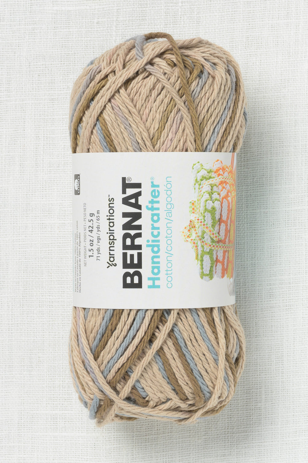 Bernat Handicrafter Cotton Prints and Ombres 42g Earth