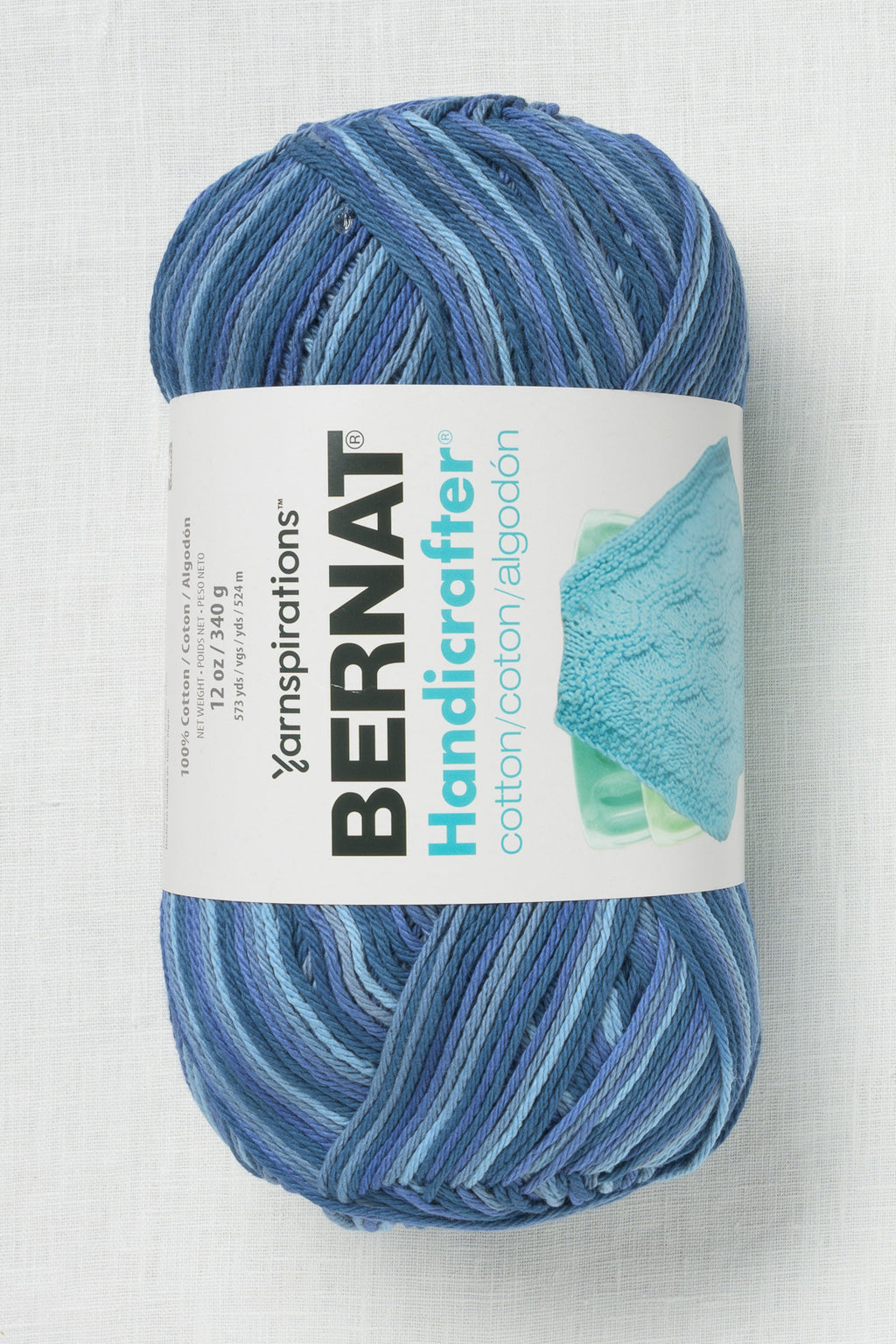 Bernat Handicrafter Cotton Prints and Ombres 340g Blue Camo