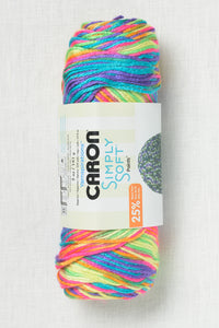 Caron Simply Soft Prints & Ombres Rainbow Bright
