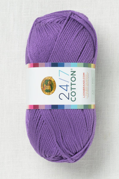 Lion Brand 24/7 Cotton 147B Purple