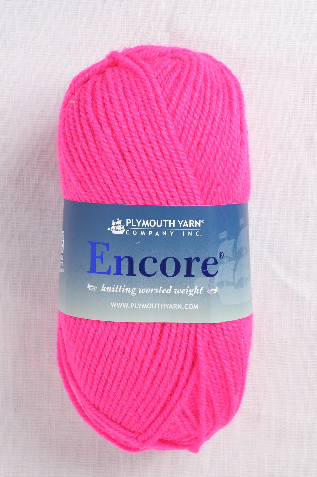 Plymouth Encore Worsted 478 Neon Pink