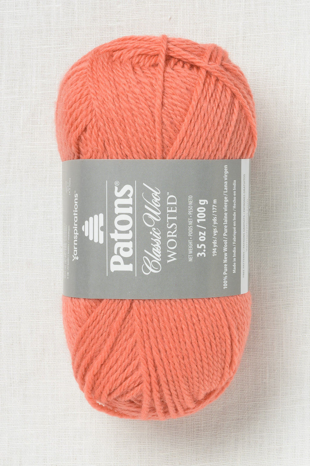 Patons Classic Wool Worsted Coral Peach