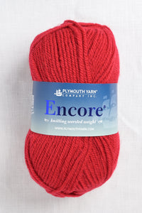 Plymouth Encore Worsted 9601 Regal Red