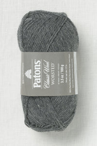 Patons Classic Wool Worsted Dark Gray Mix
