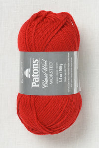 Patons Classic Wool Worsted Bright Red