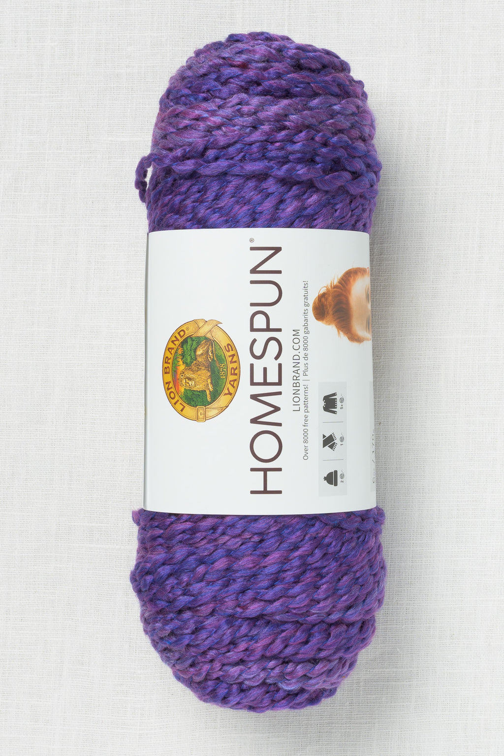 Lion Brand Homespun 421A Purple Haze