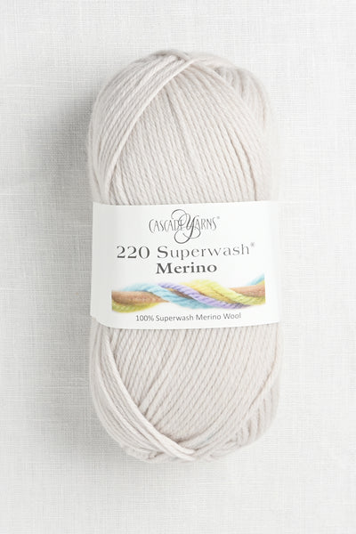 Cascade 220 Superwash Merino 127 White Sand