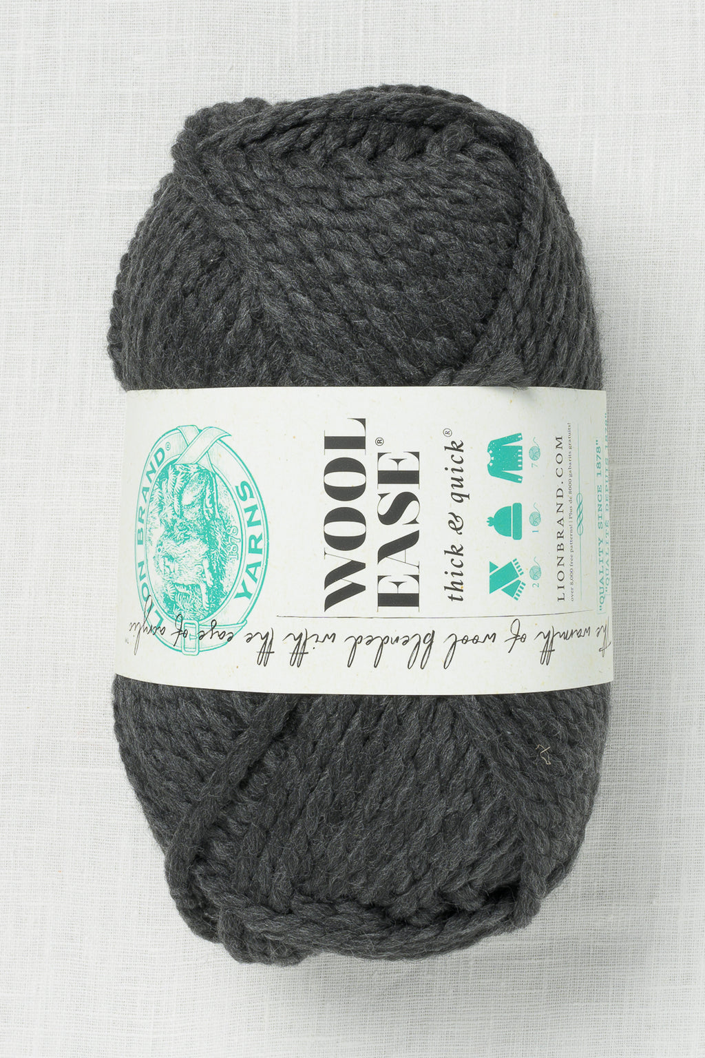 Lion Brand Wool Ease Thick & Quick 149 Charcoal (170g)