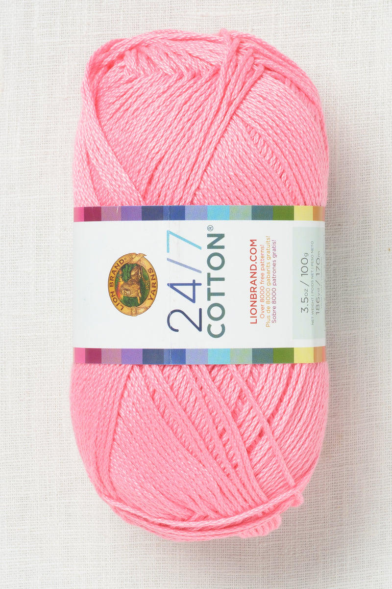 Lion Brand 24/7 Cotton 101A Pink