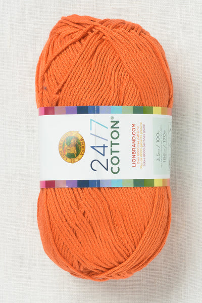 Lion Brand 24/7 Cotton 133 Tangerine