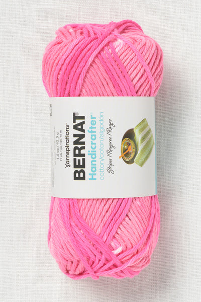 Bernat Handicrafter Cotton Prints and Ombres 42g Pinky Stripes