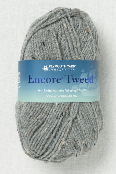 Plymouth Encore Worsted Tweed T789 Grey