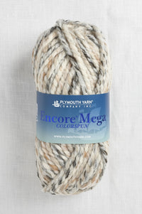 Plymouth Encore Mega Colorspun 7154 White-Taupe