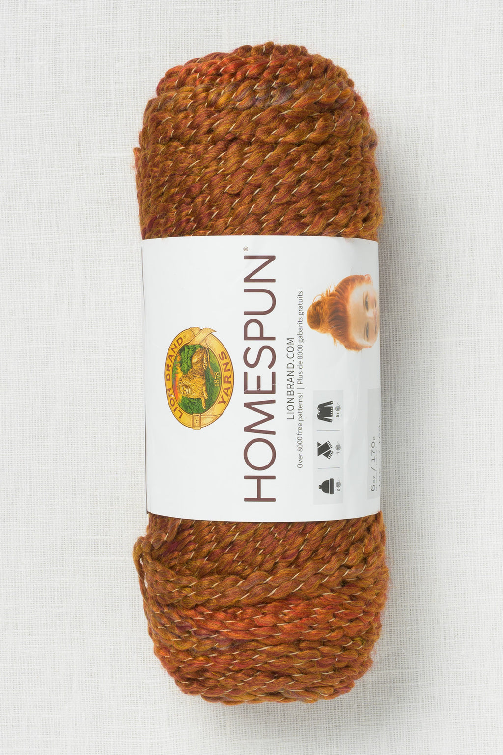 Lion Brand Homespun 408B Wild Fire